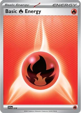 Basic Fire Energy - 018 Common Reverse Holofoil