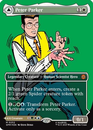 Peter Parker (Showcase) (SPM-232) - Marvel's Spider-Man Foil (Cabinet-NM)