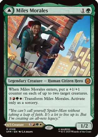 Miles Morales (SPM-108) - Marvel's Spider-Man Foil (Cabinet-NM)