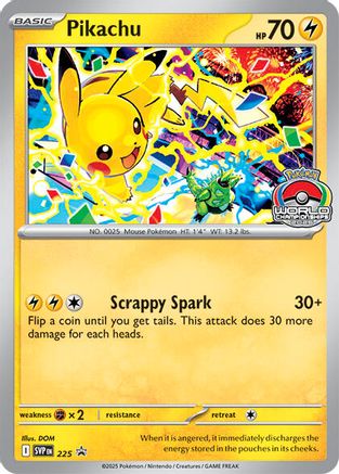 Pikachu - 225 (World Championship 2025) (225) Promo