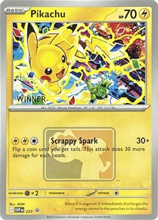 Pikachu - 225 (World Championship 2025) [Winner] (225) Promo