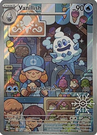 Vanillish - 190/182 (Holiday Calendar) (190) Illustration Rare Holofoil