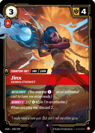 Jinx, Demolitionist (030/298) - Origins Foil