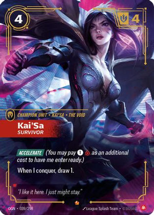Kai'Sa - Survivor (039/298) - Origins Foil (Cabinet-NM)