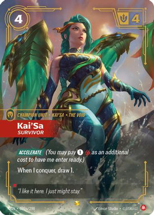 Kai'Sa - Survivor (Alternate Art) (039a/298) - Origins Foil (Cabinet-NM)