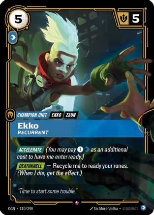 Ekko, Recurrent (110/298) - Origins Foil