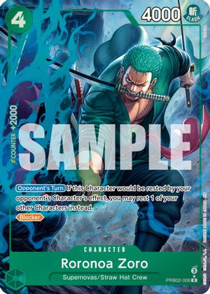 Roronoa Zoro (Alternate Art) (PRB02-006) - Premium Booster -The Best- Vol. 2 Foil (Cabinet-NM)