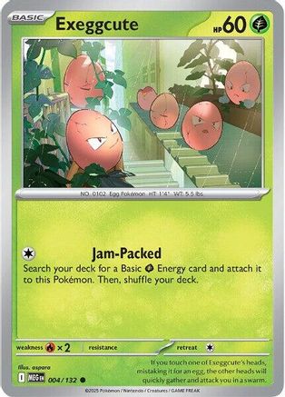 Exeggcute (4) Common Reverse Holofoil