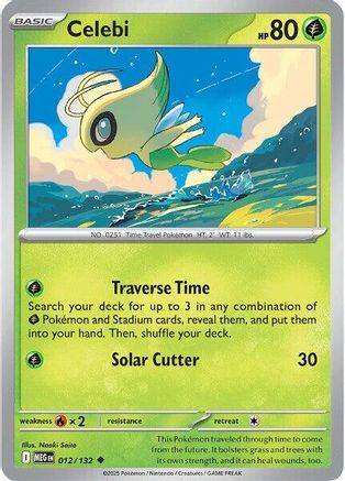Celebi (12) Uncommon Reverse Holofoil