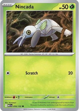Nincada (16) Common Reverse Holofoil