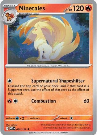 Ninetales (20) Uncommon Reverse Holofoil