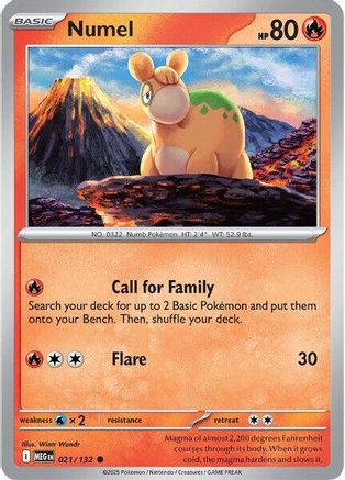 Numel (21) Common Reverse Holofoil