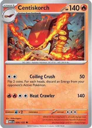 Centiskorch (30) Uncommon Reverse Holofoil