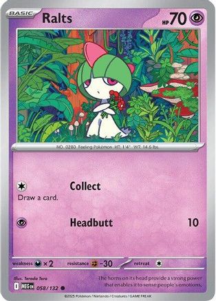 Ralts (58) Common Reverse Holofoil