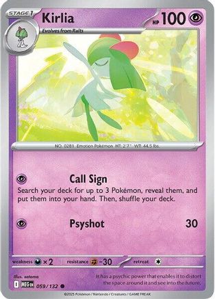 Kirlia (59) Common Reverse Holofoil