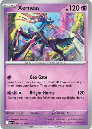 Xerneas (64) Rare Reverse Holofoil