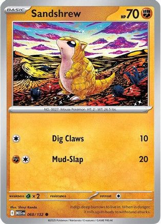 Sandshrew (68) Common Reverse Holofoil