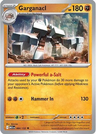 Garganacl - 084/132 (84) Uncommon Reverse Holofoil