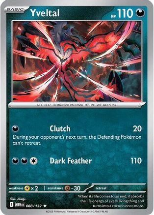 Yveltal (88) Rare Reverse Holofoil