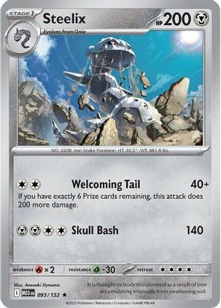 Steelix - 093/132 (93) Rare Reverse Holofoil