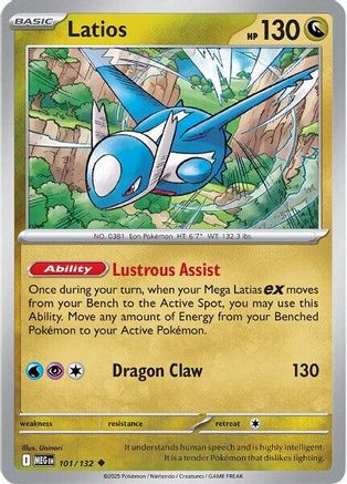 Latios (101) Uncommon Reverse Holofoil