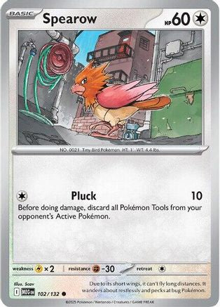 Spearow - 102/132 (102) Common Reverse Holofoil