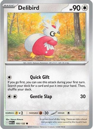 Delibird - 105/132 (105) Common Reverse Holofoil