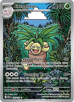 exeggutor - 135/132 (135) Shiny Rare Holofoil