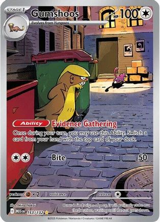 Gumshoos - 153/132 (153) Shiny Rare Holofoil