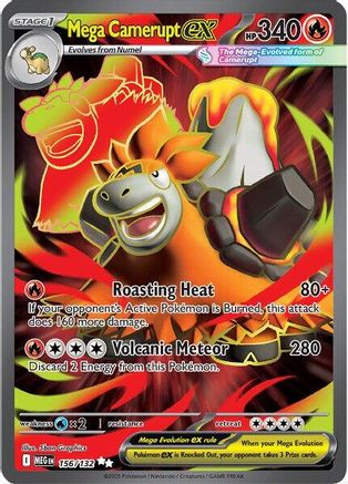 Mega Camerupt ex - 156/132 (156) Ultra Rare Holofoil