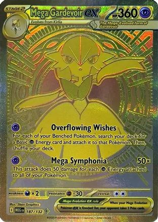 Mega Gardevoir ex - 187/132 (187) Mega Hyper Rare Holofoil