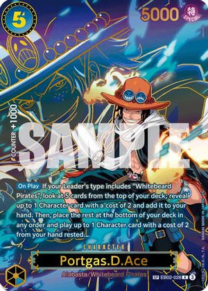 Portgas.D.Ace - EB02-028 (SP) (EB02-028) - Carrying On His Will Foil (Cabinet-NM)