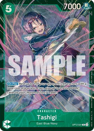 Tashigi (Store Treasure Cup 2025) (OP12-031) - One Piece Promotion Cards Foil (Cabinet-NM)