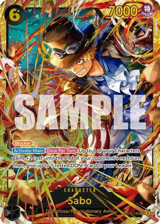 Sabo (120) (SP) (OP13-120) - Carrying On His Will Foil