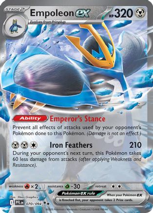 Empoleon ex - 070/094 (70) Double Rare Holofoil