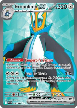 Empoleon ex - 114/094 (114) Ultra Rare Holofoil