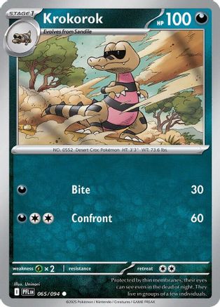 Krokorok (65) Common Reverse Holofoil