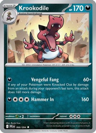 Krookodile (66) Uncommon Reverse Holofoil
