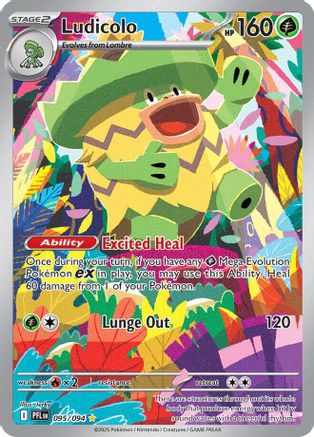Ludicolo - 095/094 (95) Illustration Rare Holofoil