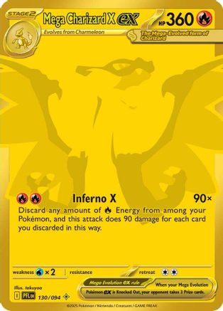 Mega Charizard X ex - 130/094 (130) Mega Hyper Rare Holofoil (Cabinet-NM)