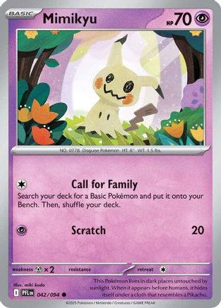 Mimikyu (42) Common Reverse Holofoil