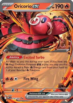 Oricorio ex - 018/094 (18) Double Rare Holofoil