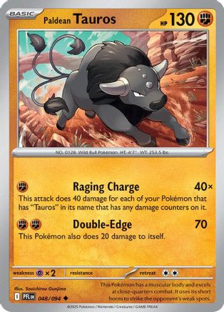 Paldean Tauros (48) Uncommon