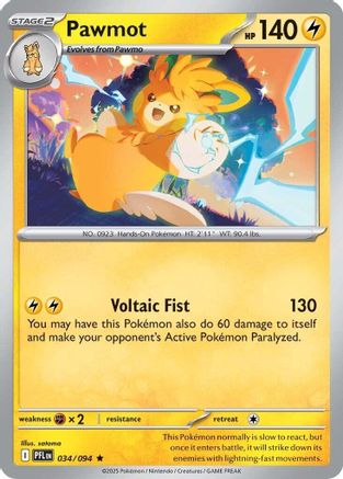 Pawmot (34) Rare Holofoil