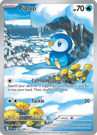 Piplup - 098/094 (98) Illustration Rare Holofoil