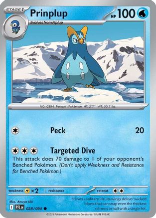 Prinplup (28) Common Reverse Holofoil