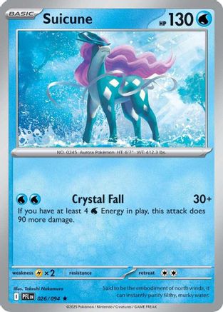 Suicune (26) Rare Reverse Holofoil