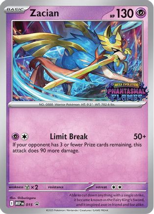 Zacian (Prerelease) (15) Promo Holofoil