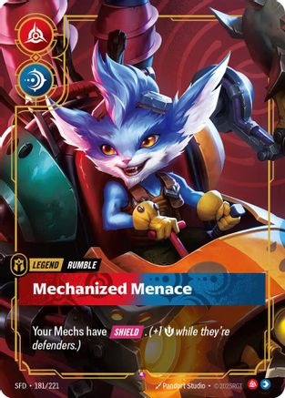 Rumble, Mechanized Menace (181/221) - Spiritforged Foil