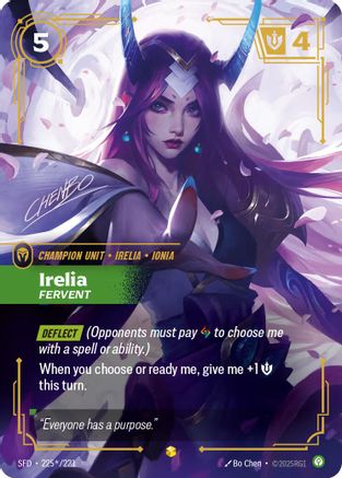 Irelia, Fervent (Signature) (225*/221) - Spiritforged Foil